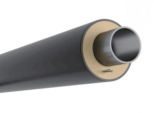 Pre-insulated steel pipelines